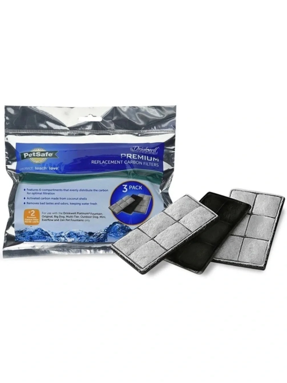 🐾PetSafe🐾 3-PK PET Carbon WATER Fountain Filters